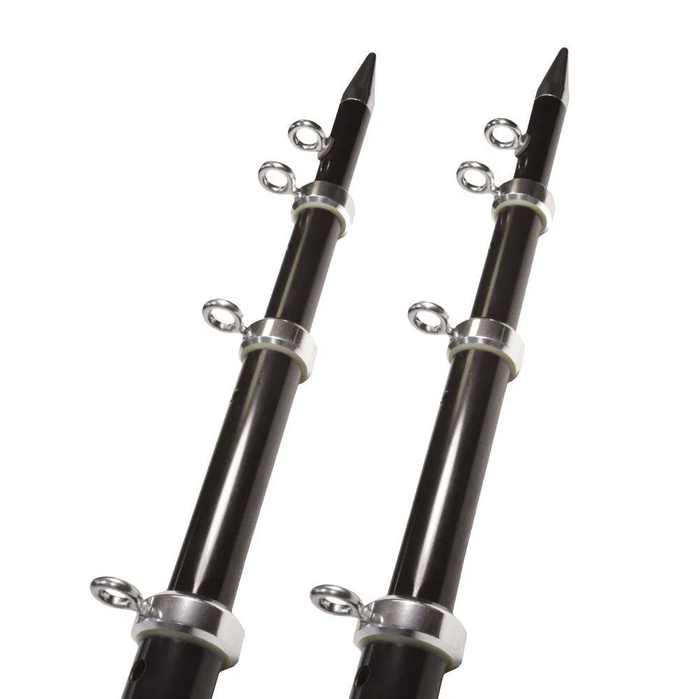 OT-0542BKA15-HD – TACO METALS Fishing Outrigger Pole, For Use With Boats Up To 30 Feet Long 15 Foot Length Collapsibl...